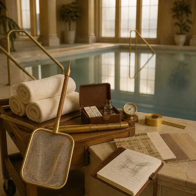 The hotel pools designed to be beautiful when nobody is swimming