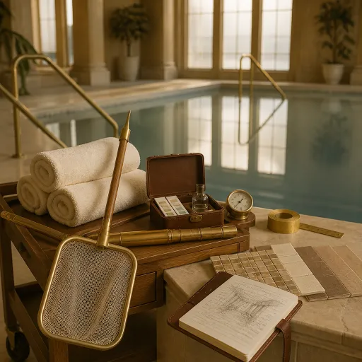 The hotel pools designed to be beautiful when nobody is swimming