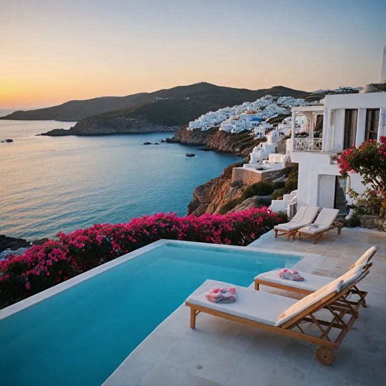 Romantic escapes: selecting the perfect honeymoon suite in Mykonos with private pool and sea view