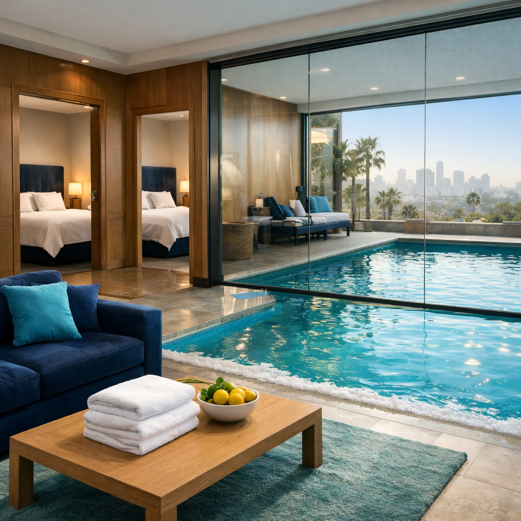 Elegant 2 bedroom hotel suites in Los Angeles for refined city stays