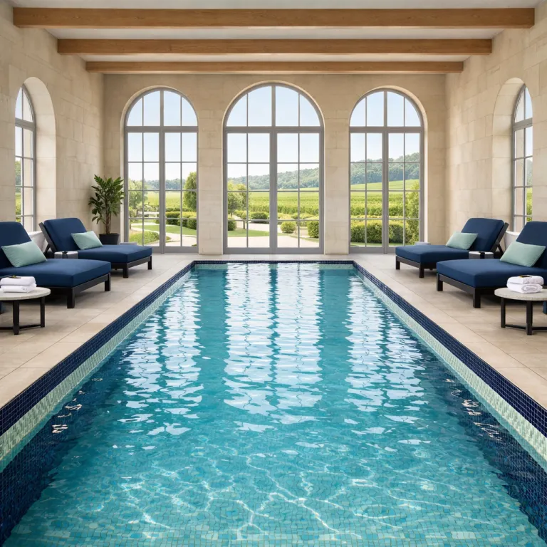 Elegant hotels in Champagne France with indoor pools for refined stays