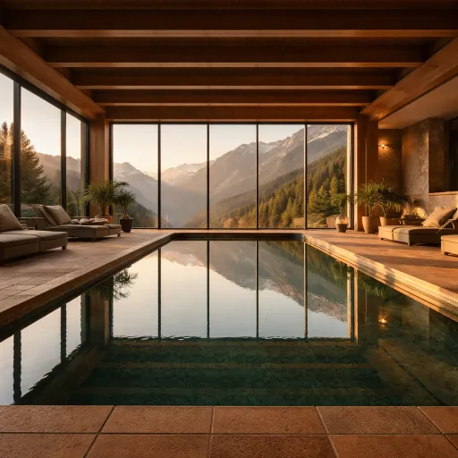 Indoor pool hotels in Switzerland: Alpine water, glass walls, mountain silence