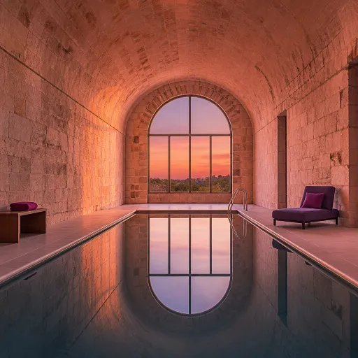 Indoor pool hotels in converted historic buildings: where old stone meets warm water